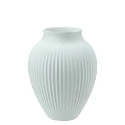 Knabstrup vas H 20 cm ripple mat ice blue Fri frakt