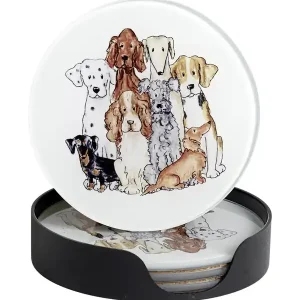 Outlet Glasunderlägg Hund 4-pack