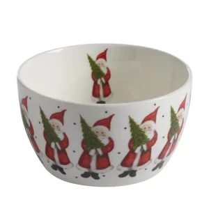 Nyhet Porslinskål med tryckt motiv Julefrid