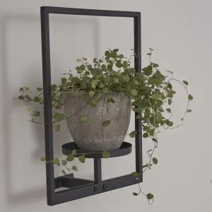 Blomsterhylla med ram av metall Sänkt pris