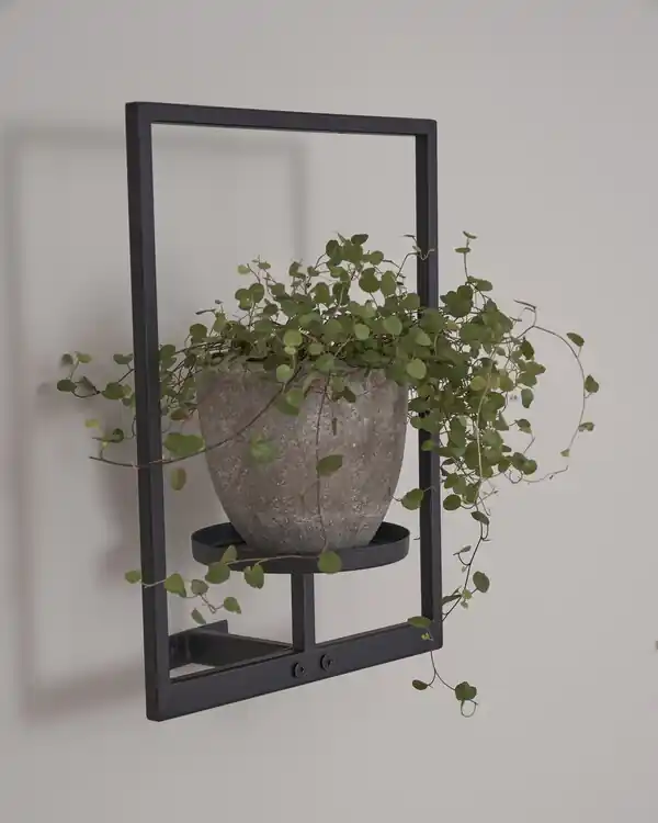 Blomsterhylla med ram av metall Sänkt pris