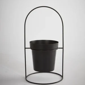 Begränsat erbjudande Blomkruka Med Bågformat Stativ