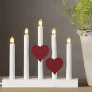 Dekorativ Ljusmanschett Hjärtan 2-pack Köp nu