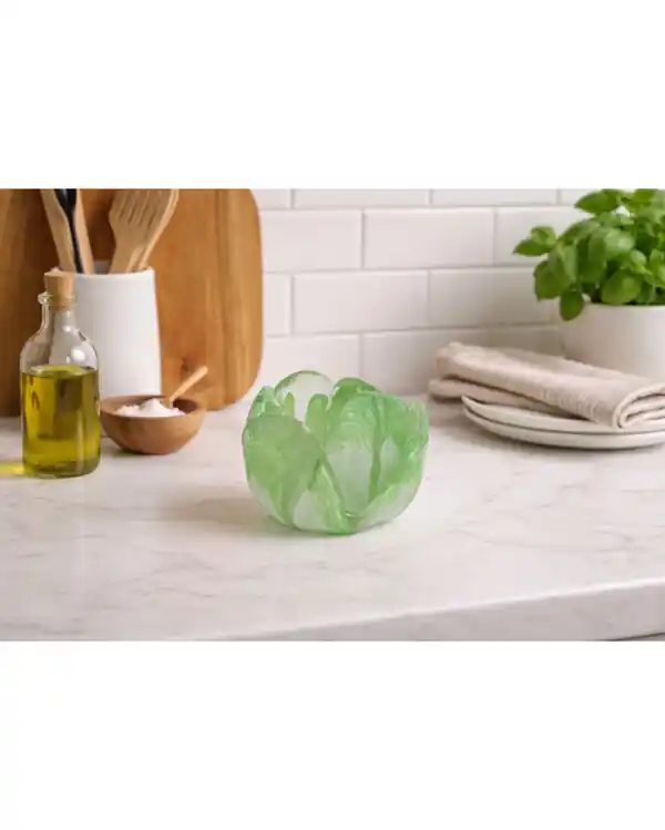 Ljuslykta Rosen av handblåst glas Premium