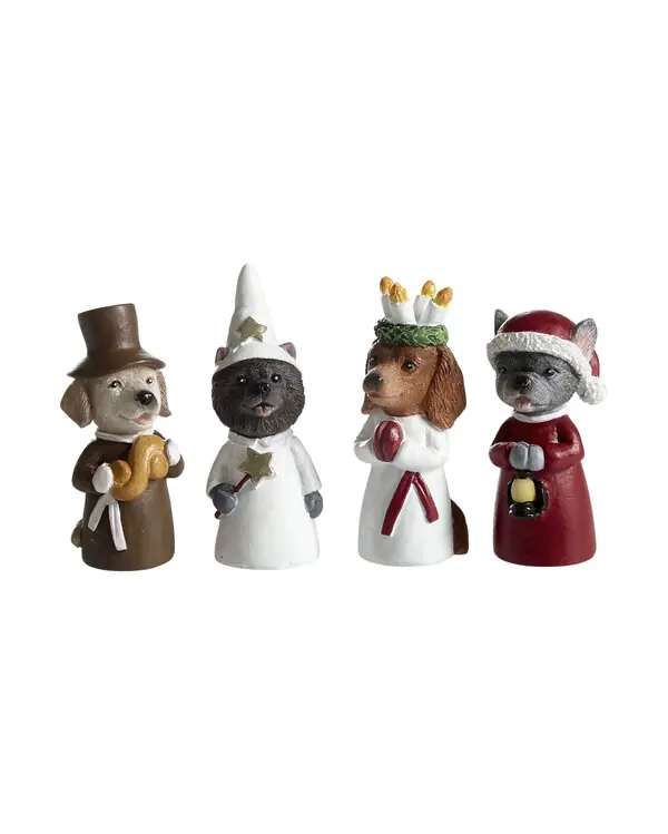 Luciatåg Hundar 4-pack Premium