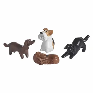 Populär Prydnadsdekoration hundar 4-pack