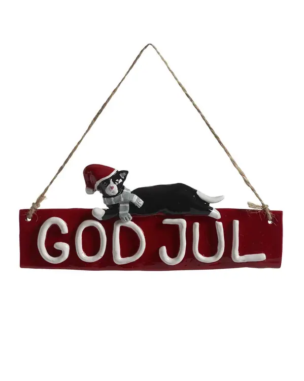 Extra rabatt Dekoration dörrskylt God Jul Dolly