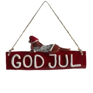 Populär Dekoration dörrskylt God Jul Dusty
