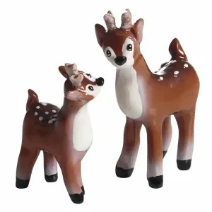 Dekoration handmålad Bambi 2-pack Nedsatt pris