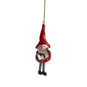 Kampanj Hängande juldekoration Nisse med gröt 1-pack