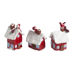 Juldekoration Tomtessons hus 3-pack Lågt pris