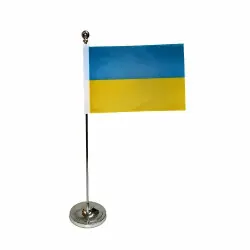 Bordsflagga Ukraina Endast denna vecka