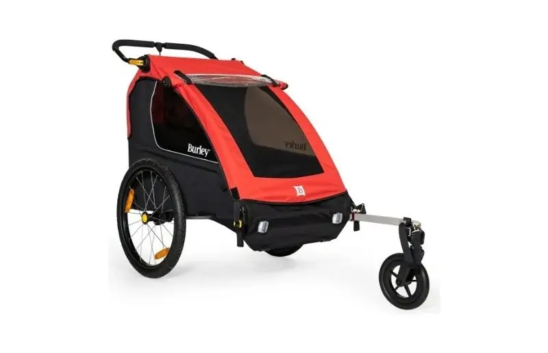 Lågt pris Cykelvagn Burley Kids Trailer Honey Bee Red/Black