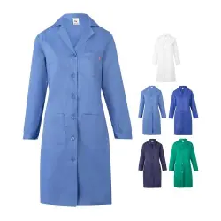 Begränsat antal VL RAMA. Långärmad smock i twill (175g/m²), i bomullstwill (35%) och polyester (65%)