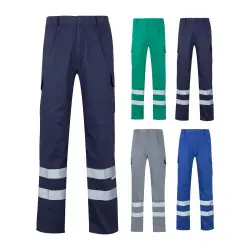 VL ASCLEPIUS. Twillbyxor med flera fickor (200g/m²), i bomull (35%) och polyester (65%) Lågt pris