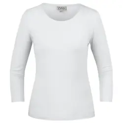 W010 - Ladies Soft 3/4 Sleeve Rea