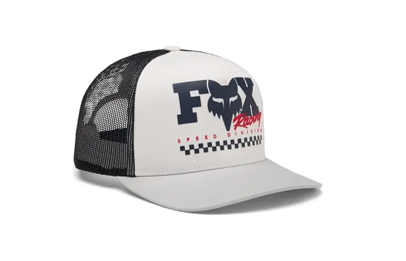 Outlet Keps Fox Yth Checker Mesh Trucker Hat White