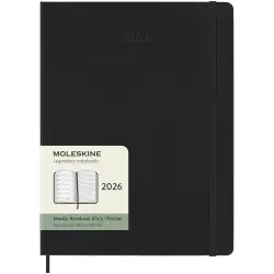 Moleskine inbunden 12-månaders veckoplanerare XL Erbjudande