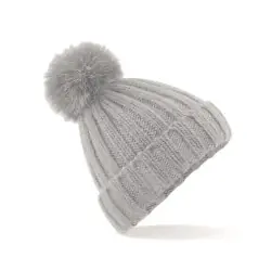 Verbier Fur Pop Pom Chunky Beanie Säker betalning