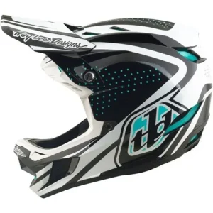 risnedsättning Cykelhjälm Troy Lee Designs D4 Polyacrylite Helmet Mips The Line Charcoal/White