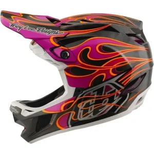 Cykelhjälm Troy Lee Designs D4 Carbon Helmet Mips Torched Carbon/Magenta Reapris