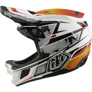 Cykelhjälm Troy Lee Designs D4 Composite Helmet Mips Lined Up White Endast idag