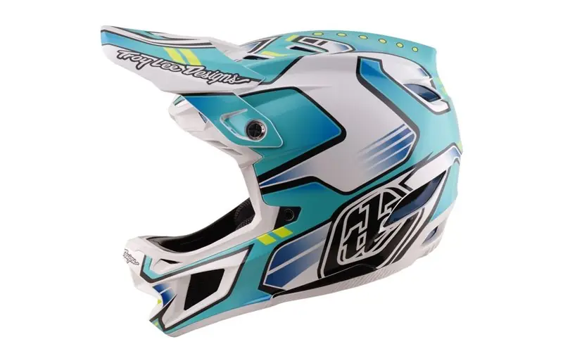 Cykelhjälm Troy Lee Designs D4 Composite Helmet Mips Crest Real Teal Rabatt
