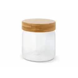 Behållare glas & bambu 600 ml Fynd