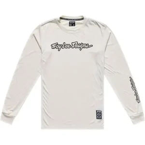 Extra rabatt Cykeltröja Troy Lee Designs Skyline Ride Long Sleeve Tee Signature Pumice