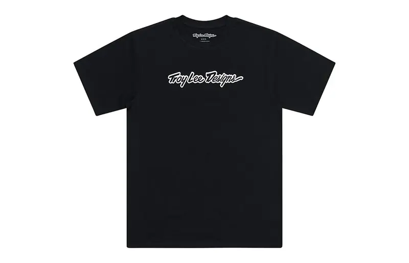 Erbjudande Cykeltröja Troy Lee Designs Short Sleeve Tee Signature Black