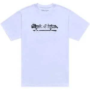 Cykeltröja Troy Lee Designs Short Sleeve Tee Repeat White Fri frakt