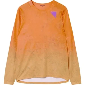 Cykeltröja Endura SingleTrack L/S Print End Orange Fynd