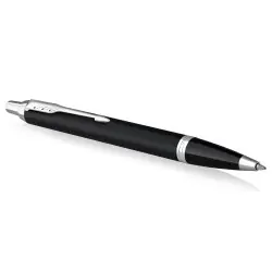 Sista chansen Parker IM Matt Black Black Trim Ballpoint pen medium blue tip