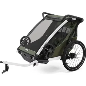 Cykelvagn Thule Chariot Lite Double Vintage Green Billig
