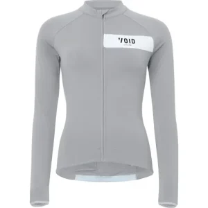 Cykeltröja Void Core LS Powerstretch Jersey Dam Långärmad Grå Populär