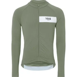 Billigare Cykeltröja Void Core LS Powerstretch Jersey Herr Långärmad Grön