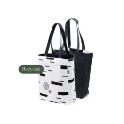 Canvasbag Twice - Wood Recycled Rea