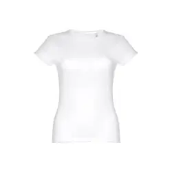 Billig THC SOFIA WH. T-shirt i bomull för damer. vit färg