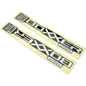 Dekalkit RockShox BoXXer Ultimate D1+ Metallic White Silver/Black Sänkt pris