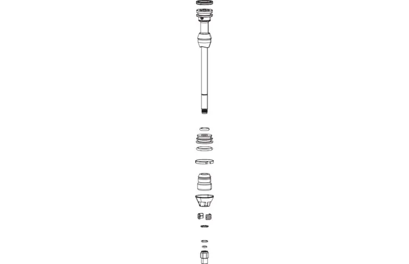Rabatter ROCKSHOX Rudy XL A1 Air Shaft