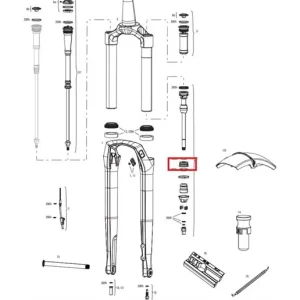 ROCKSHOX Rudy XL Base/Ultimate A1 Sealhead 30mm Nocolor Rea