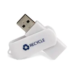 USB 2.0 Twister Återvunnen plast I lager
