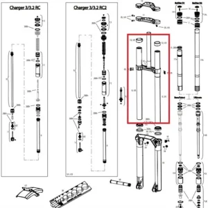 Övre rör uppgraderingskit RockShox BoXXer D1 Köp online