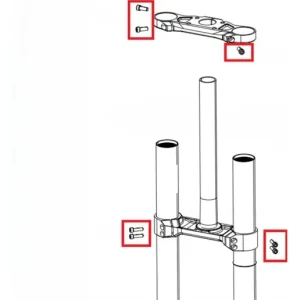 Outlet Bultkit för krona RockShox BoXXer D1 M6/M5