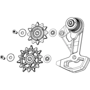 SRAM XX DH T-TYPE AXS Cage Assembly Utförsäljning