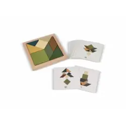 Expressleverans InSideOut Tangram i trä Think IQ-pussel