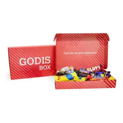 risnedsättning Godis box inslaget godis