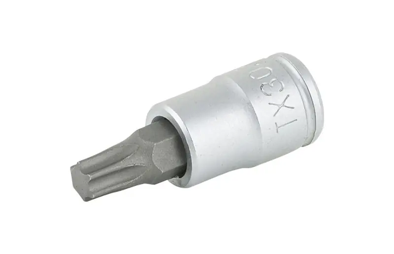Hylsnyckel Unior Torx Bit 1/4" Drive TX30 risnedsättning