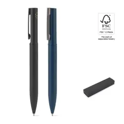 risnedsättning ELSIE. Elegant metall kulspetspenna (60 % återvunnen)