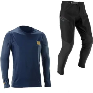 Cykelbyxor & Tröja Leatt Ride Kit MTB 1.0 Galaxy Blue Fynd